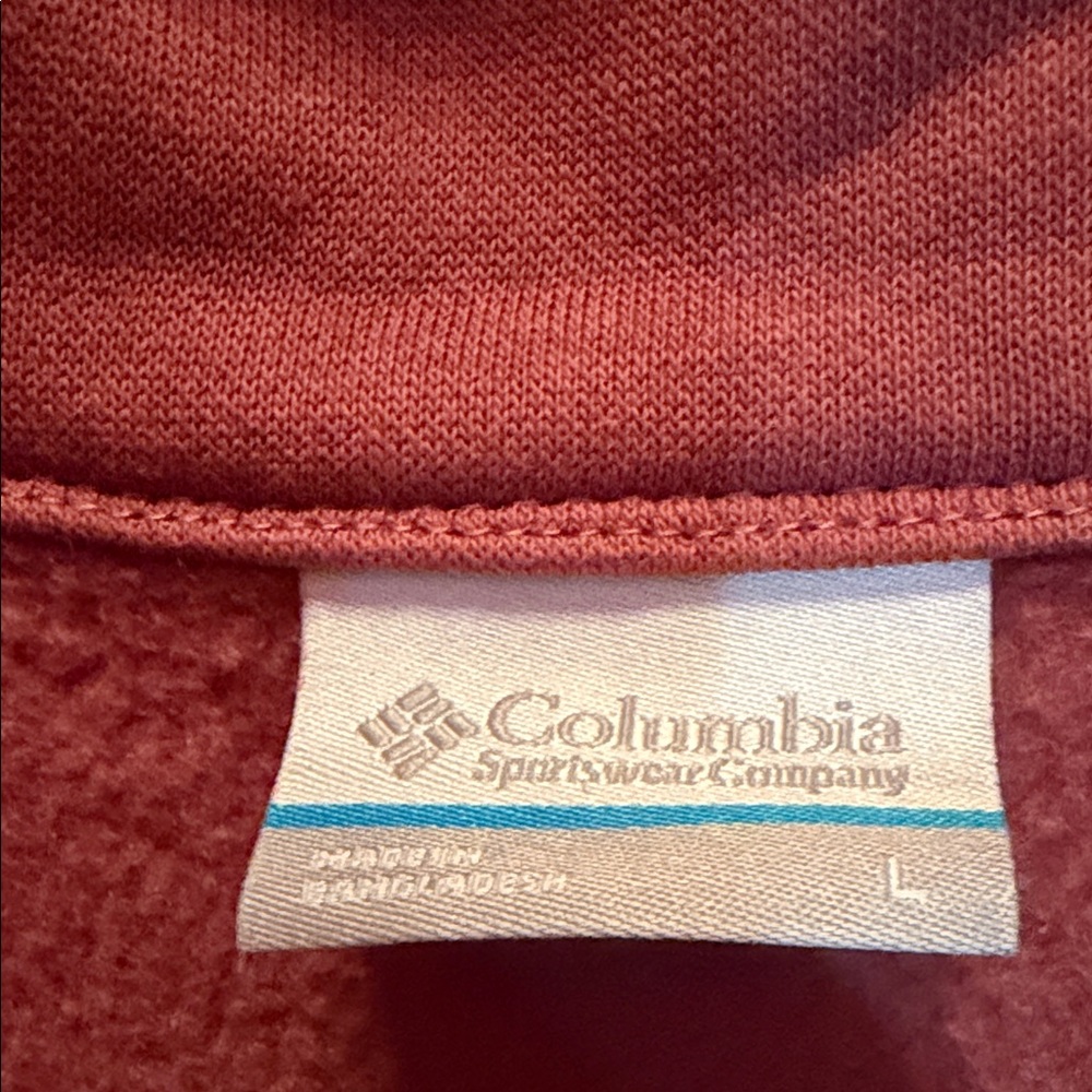 Columbia Women's Quilted Half-Zip Sweatshirt - Mauve - Picture 2 of 7